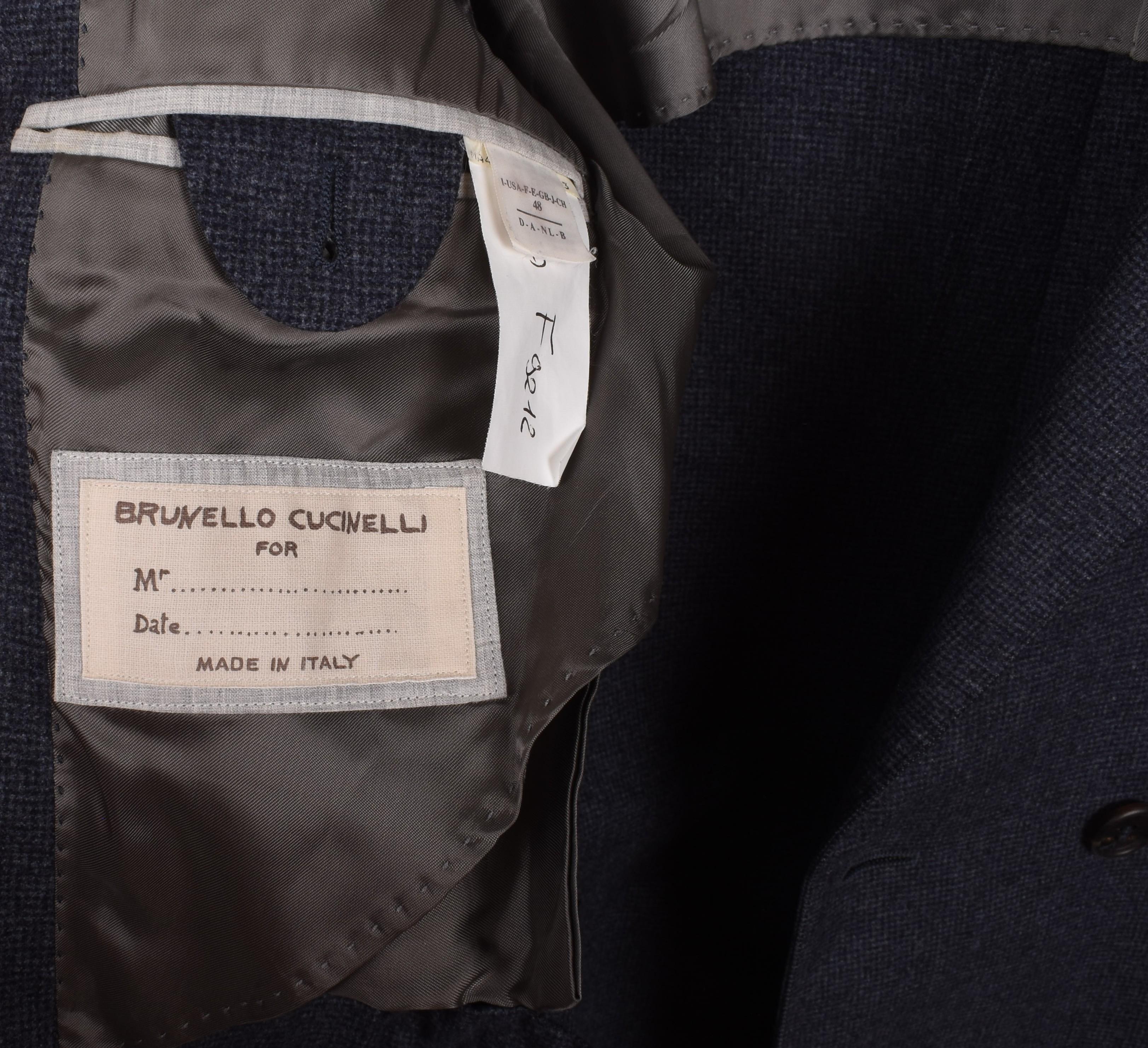 Brunello Cucinelli Men Jacket Double Breaster Blazer Size IT48/M, S1547 Pour hommes en vente