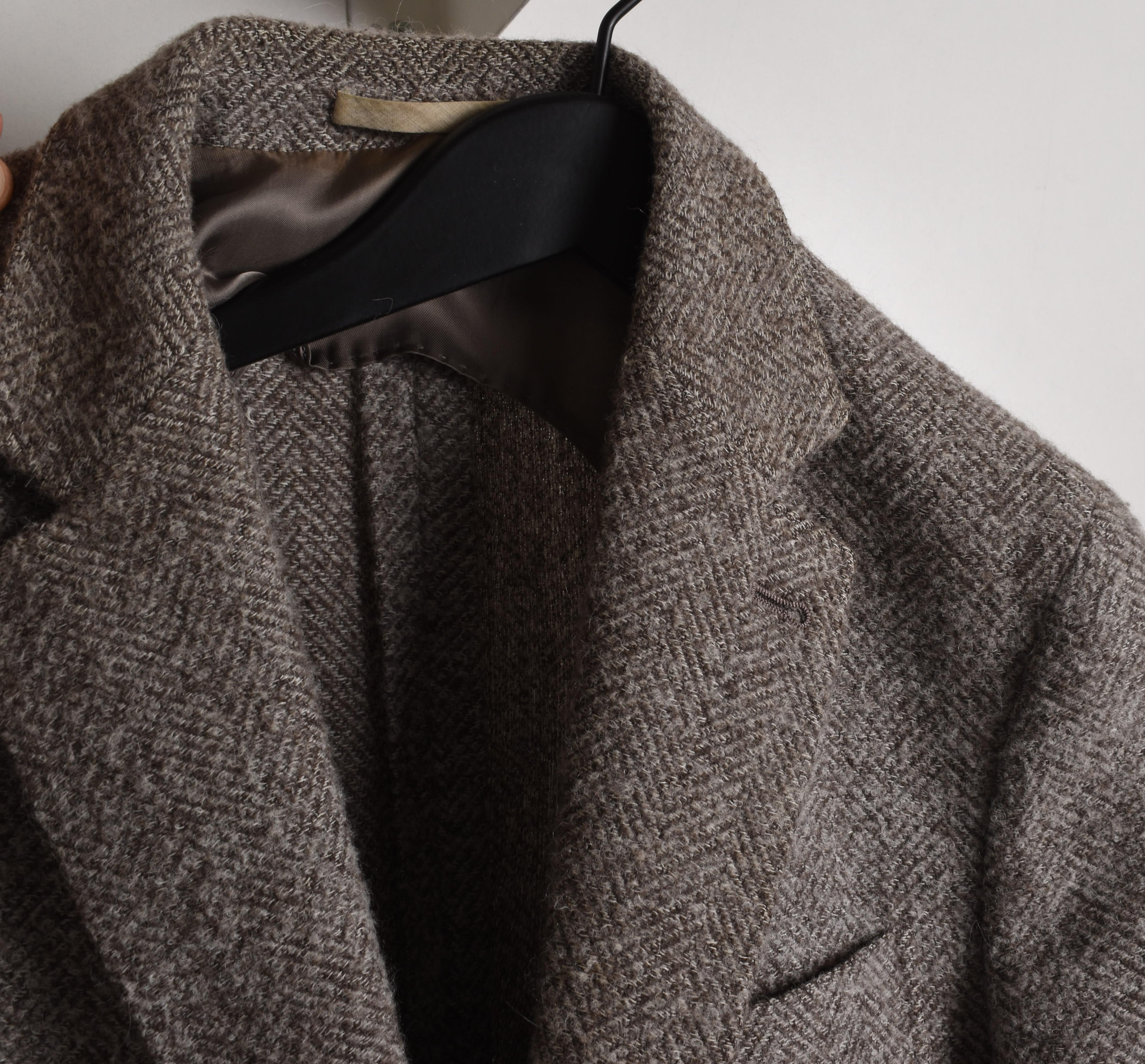 Brunello Cucinelli Men Jacket Light Tweed Size IT46-S/M, S1655 In Fair Condition For Sale In Kaunas, LT