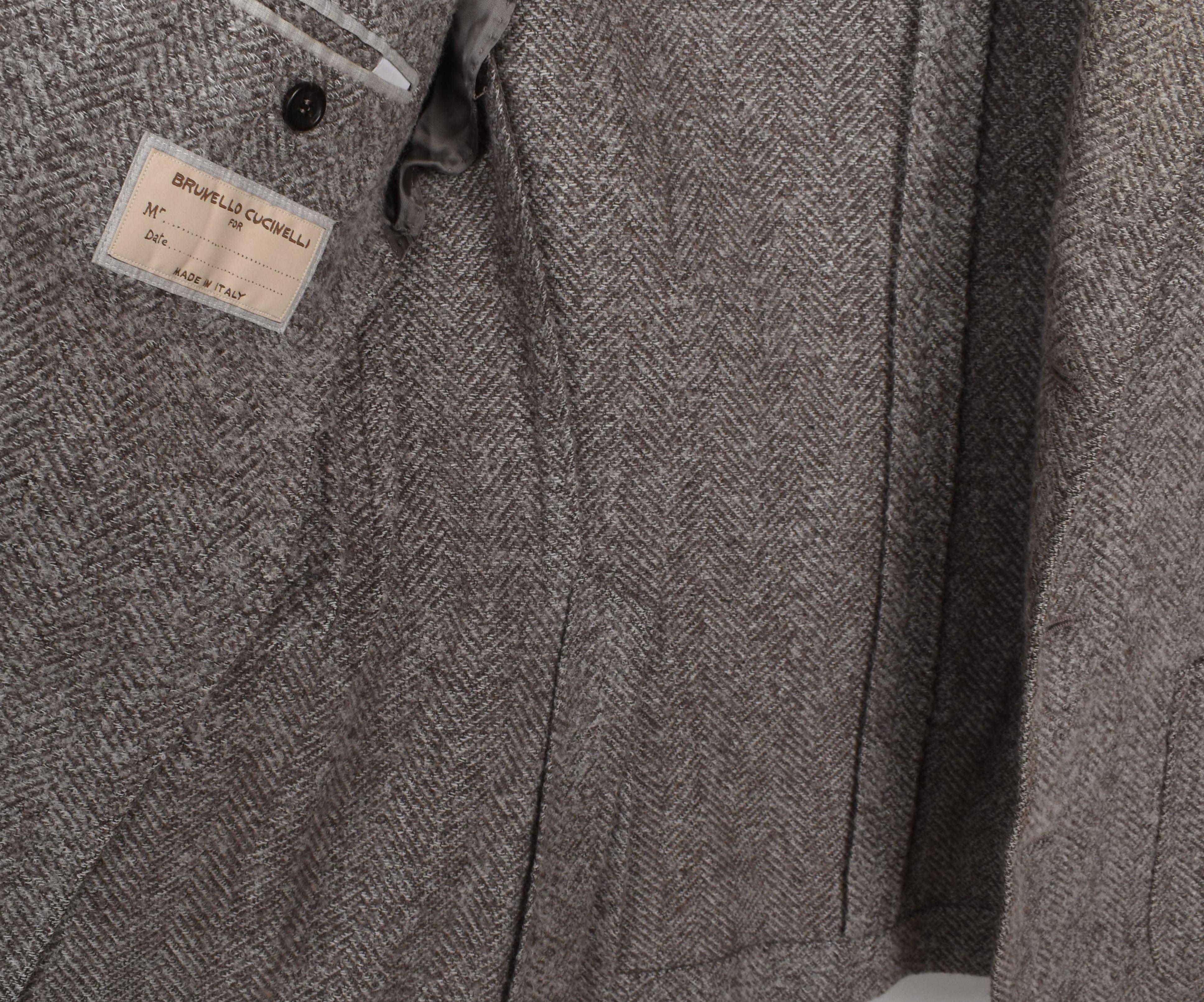 Brunello Cucinelli Men Jacket Light Tweed Size IT46-S/M, S1655 For Sale 3