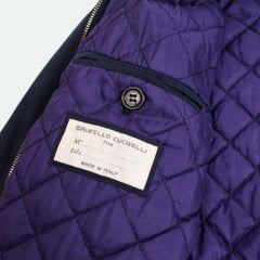 Brunello Cucinelli Men Jacket Padded Bomber Men Jacket Size M/L, S2130