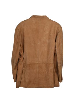 Brunello Cucinelli Men jacket Suede Leather Size XXL, S1519