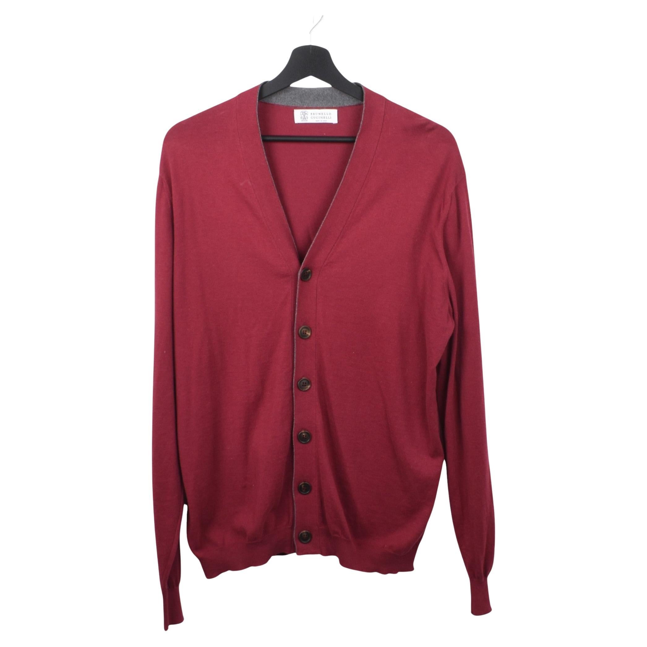 Brunello Cucinelli Men Sweater Cardigan Size L, S1847