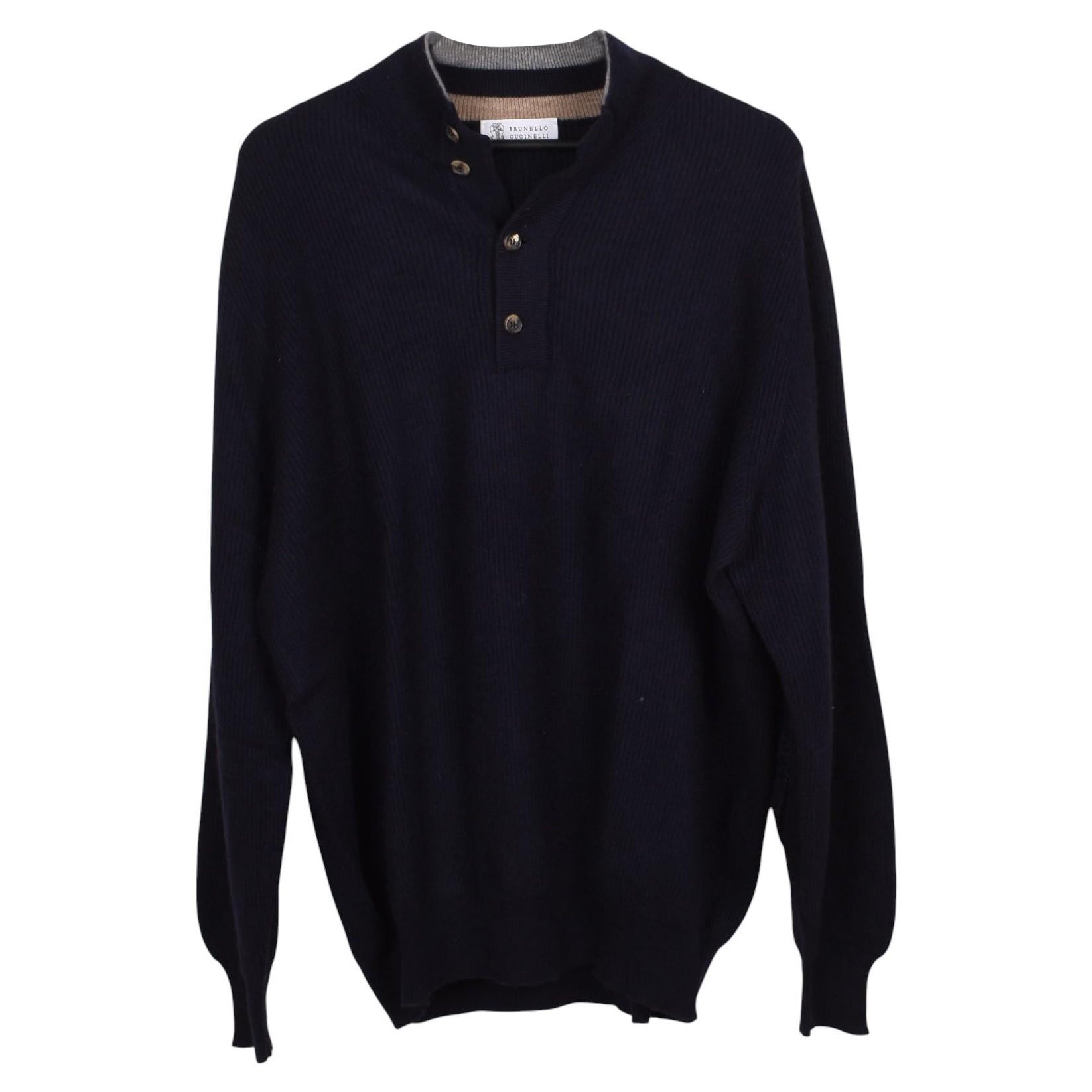 Brunello Cucinelli Homme Pull en maille cachemire Taille IT56-L/XL, S1594