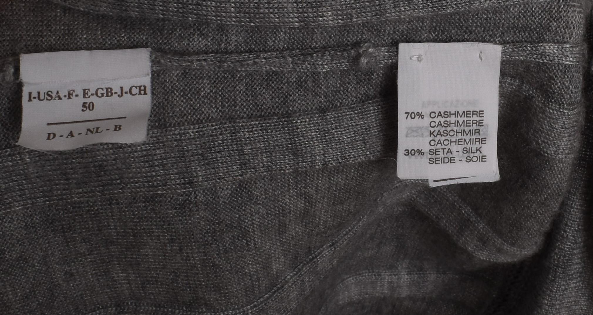 Brunello Cucinelli Hombre Suéter Cuello Crew Cuero App Talla 50-M, S1561 en venta 2