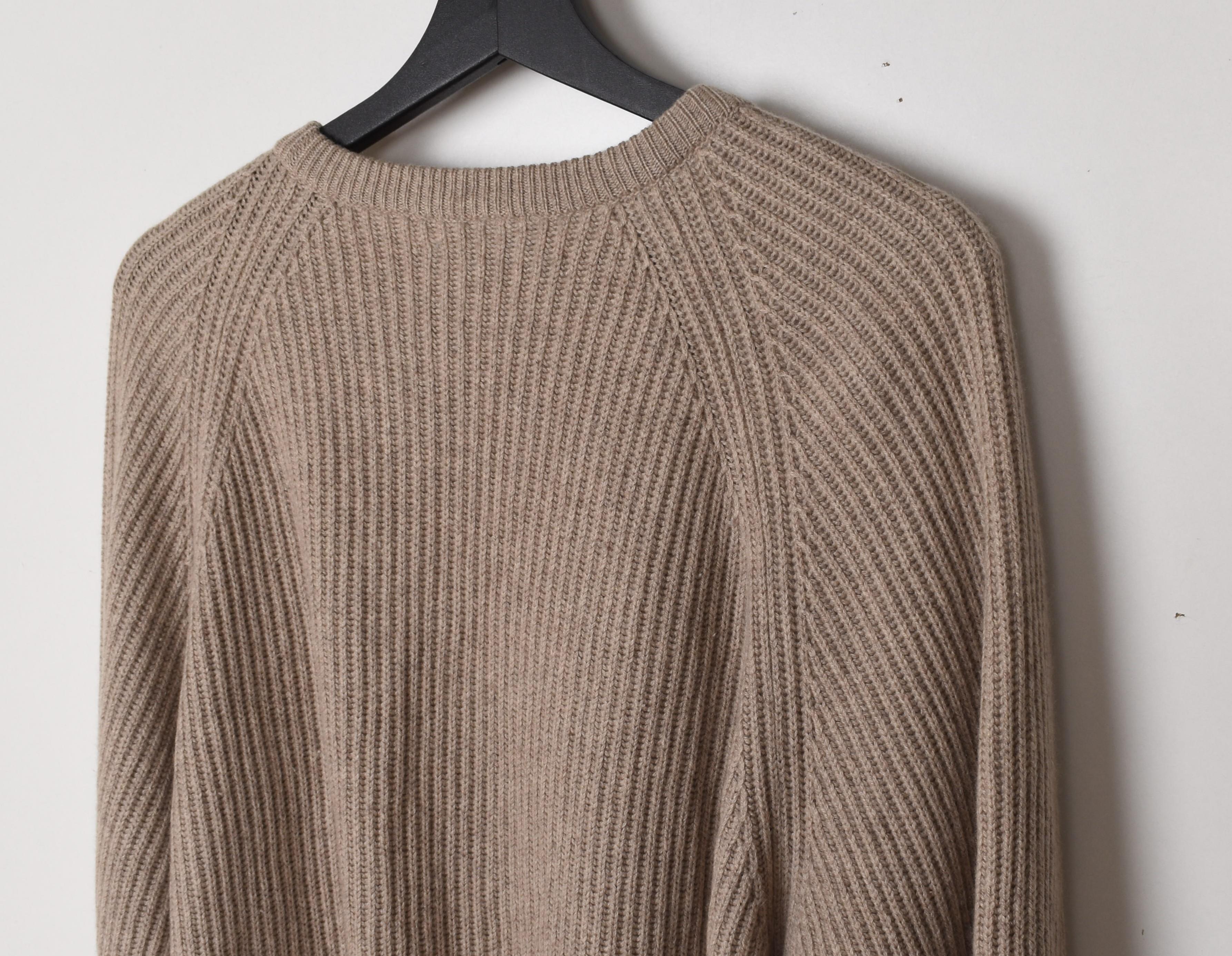 Brunello Cucinelli Men Sweater Knit Cashmere Crew Neck Size 56 XXL, S1539 Excellent état - En vente à Kaunas, LT