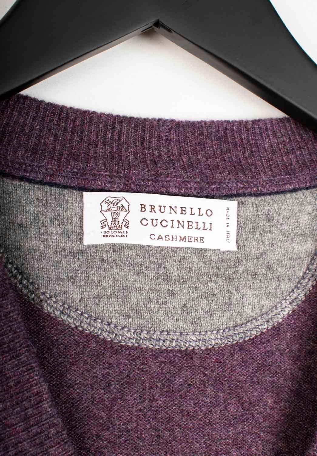 De los hombres Chaleco Brunello Cucinelli Hombre Cárdigan de cachemira Talla IT50-M/L, S1361 en venta