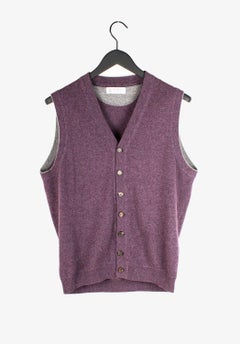 Brunello Cucinelli Herrenweste aus Kaschmir-Strickjacke Größe IT50-M/L, S1361