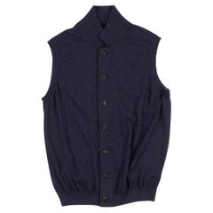 Brunello Cucinelli Men Vest Light Cashmere Blend Vest Size ITA50 (Medium), S745