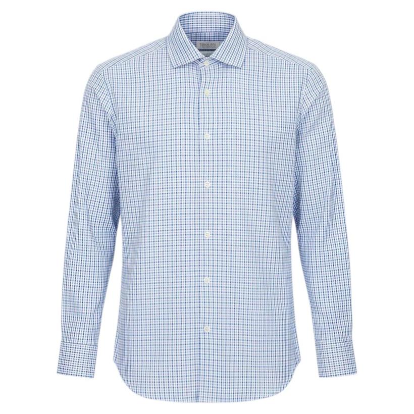 Camisa de algodón para hombre de Brunello Cucinelli, talla M - En perfecto estado, a cuadros