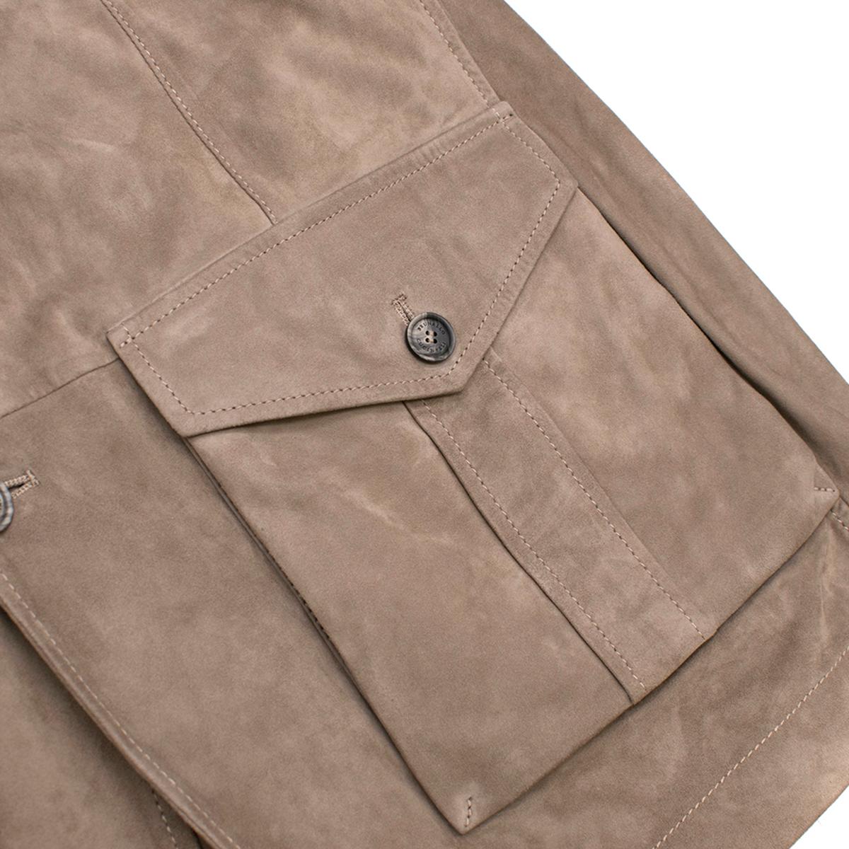 Brunello Cucinelli Men's Suede Jacket XL In Excellent Condition In London, GB