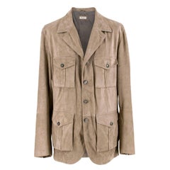 Brunello Cucinelli Men's Suede Jacket XL