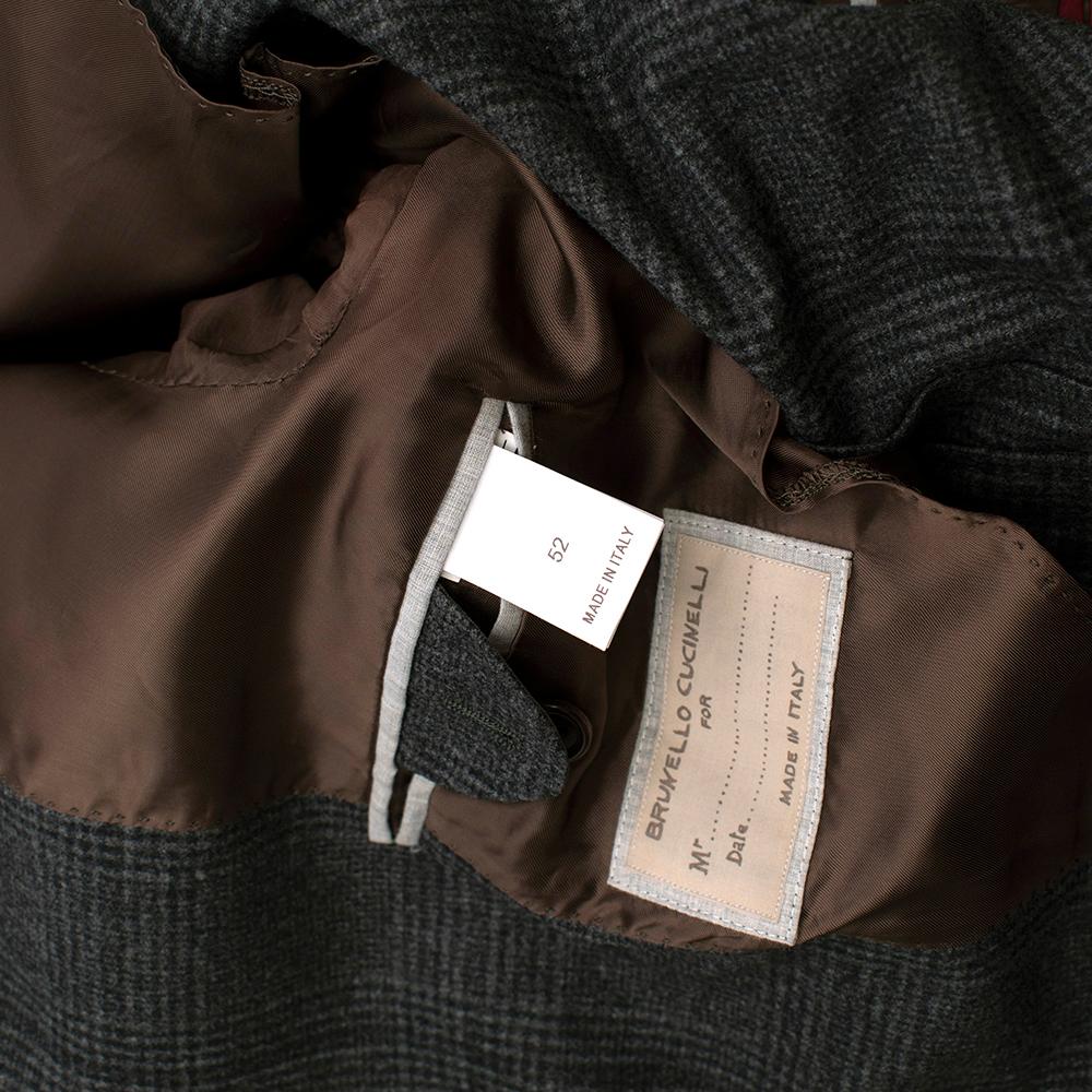 Brunello Cucinelli Men's Wool, Silk Cashmere Single Breasted Jacket Size L EU 52 1