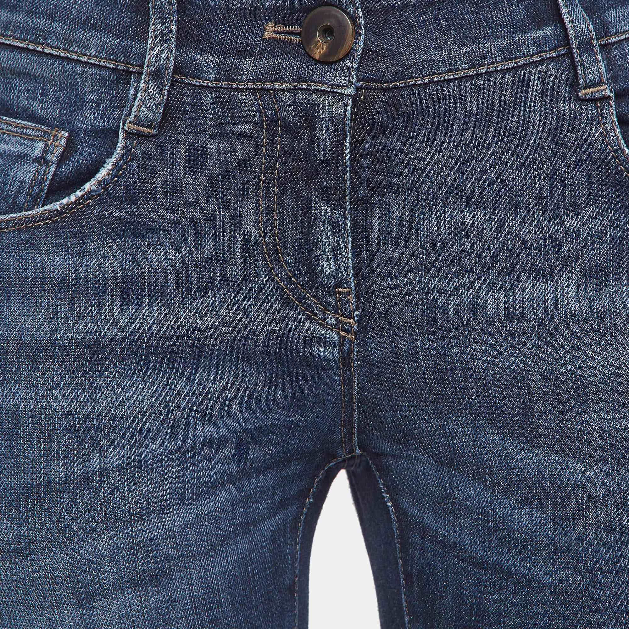 Brunello Cucinelli  Vaqueros pitillo azul marino S Cintura 28 Azul en venta
