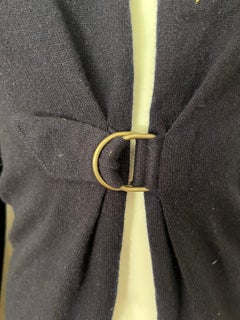 Brunello Cucinelli Navy Cashmere Sweater Cardigan