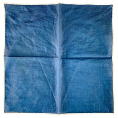 BRUNELLO CUCINELLI Navy White Pocket Square