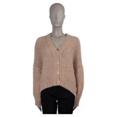Brunello Cucinelli nude alpaga 2020 CHUNKY KNIT Cardigan Pull S