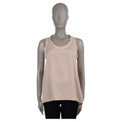 BRUNELLO CUCINELLI nude pink silk Tank Top Shirt M