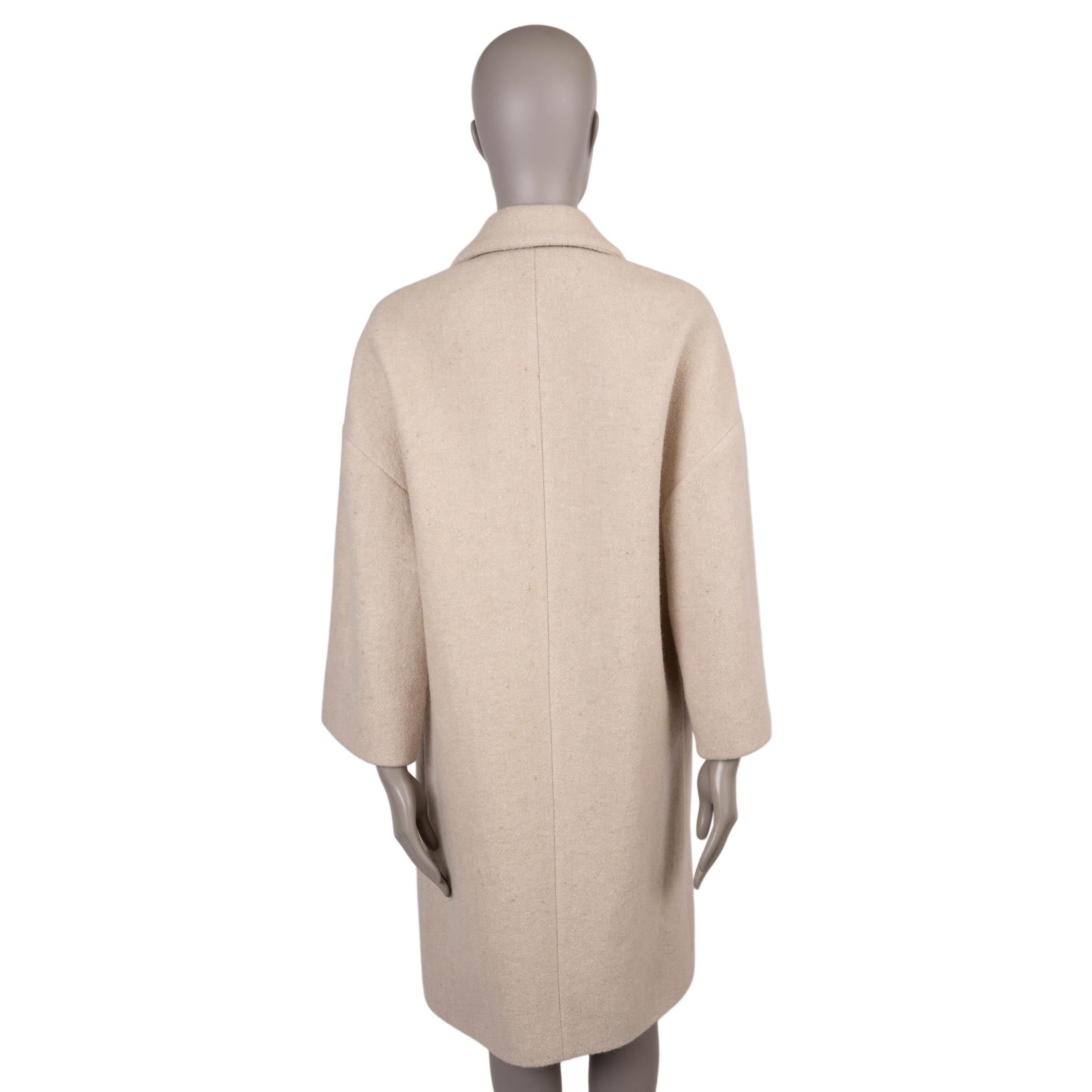 Beige Brunello Cucinelli beige pallido in alpaca 2020 Giacca a doppio petto 42 M. in vendita