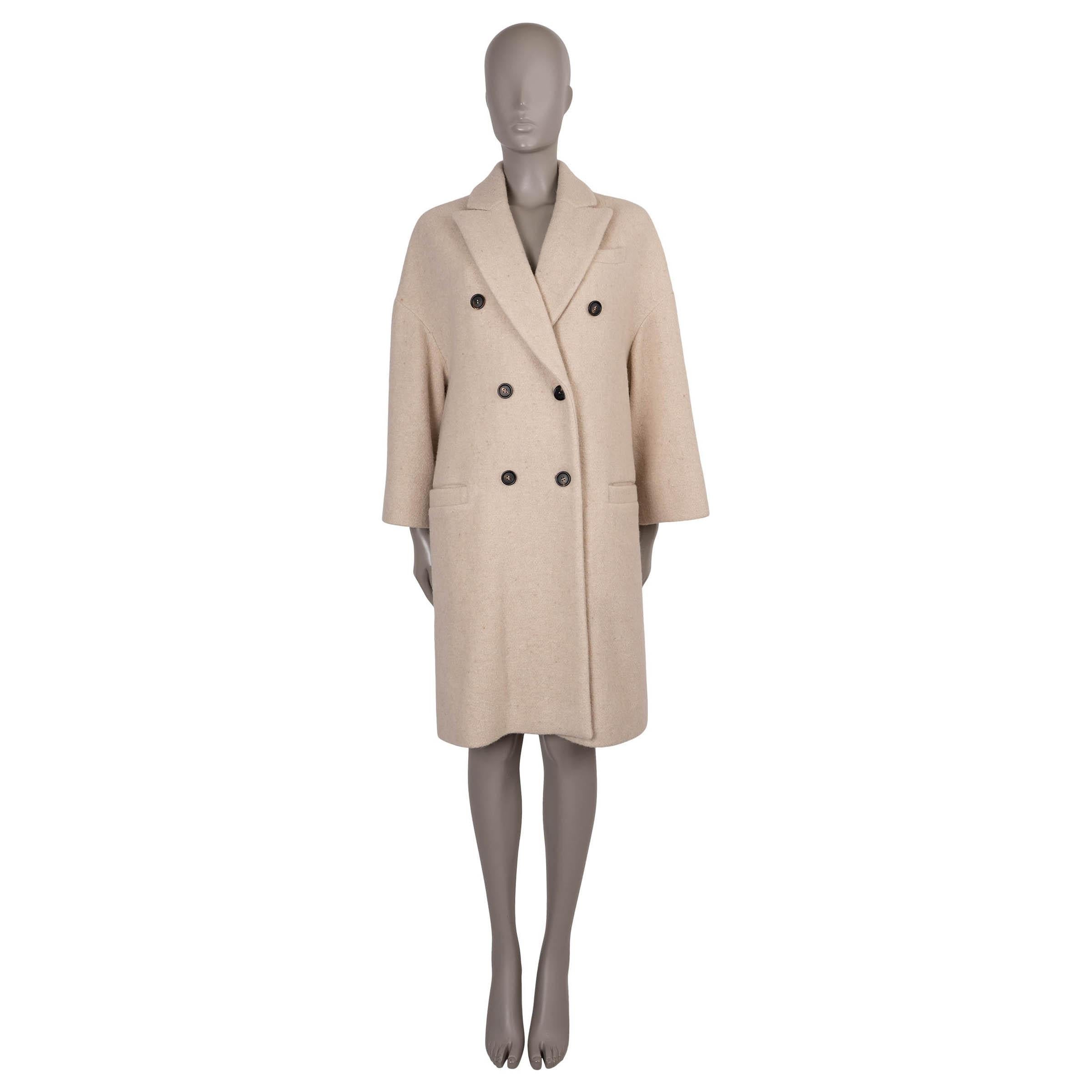 Brunello Cucinelli beige pallido in alpaca 2020 Giacca a doppio petto 42 M. In condizioni ottime in vendita a Zürich, CH