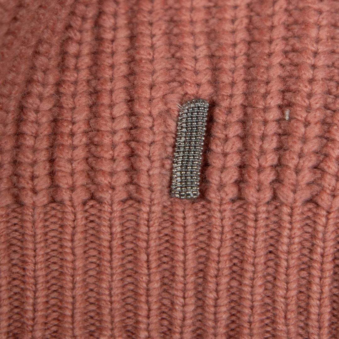 Women's Brunello Cucinelli Pink Cashmere Knit Beanie