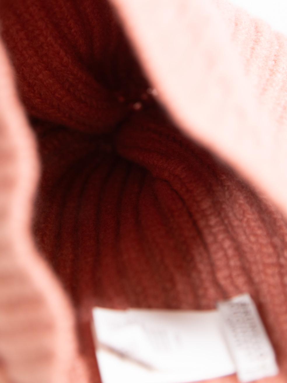 Brunello Cucinelli Pink Cashmere Knit Beanie 1