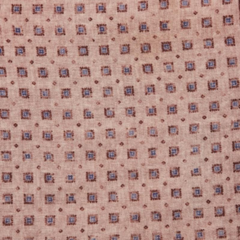 Brunello Cucinelli Pañuelo de lana estampado rosa en Excelente estado para la venta en Dubai, Al Qouz 2