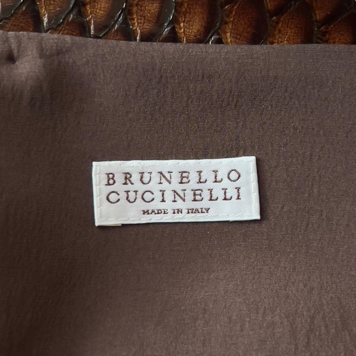 Brunello Cucinelli Python Ärmelloses Oberteil im Zustand „Neu“ im Angebot in PARIS, FR