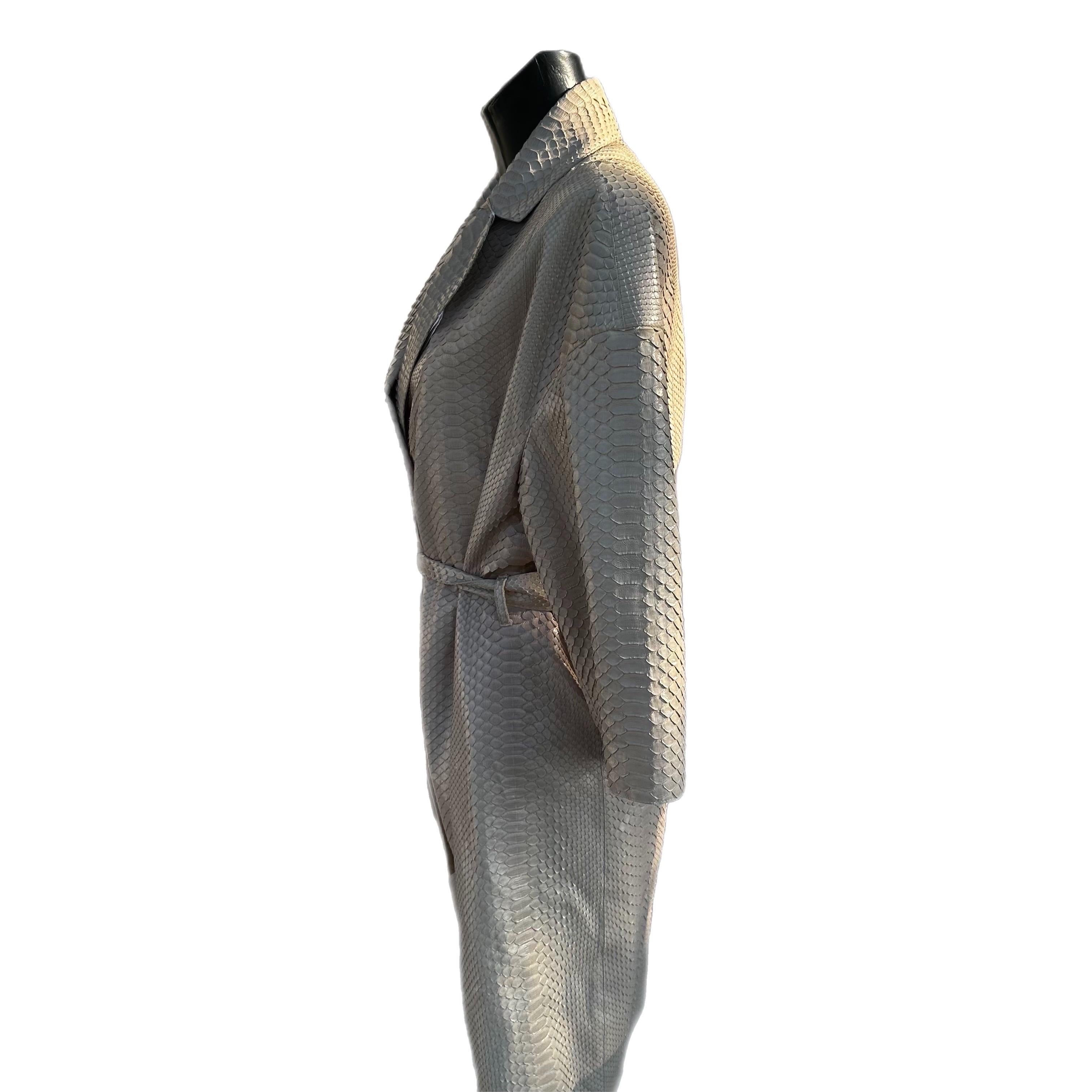 Women's or Men's Brunello Cucinelli Python trench coat For Sale