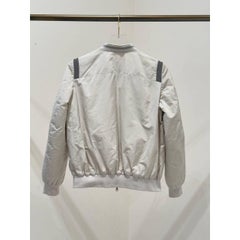 Brunello Cucinelli Quilted Silk Blend Bomber Jacket Sz.40