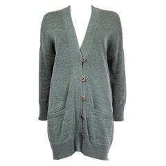 Brunello Cucinelli Cardigan in cotone verde salvia XS