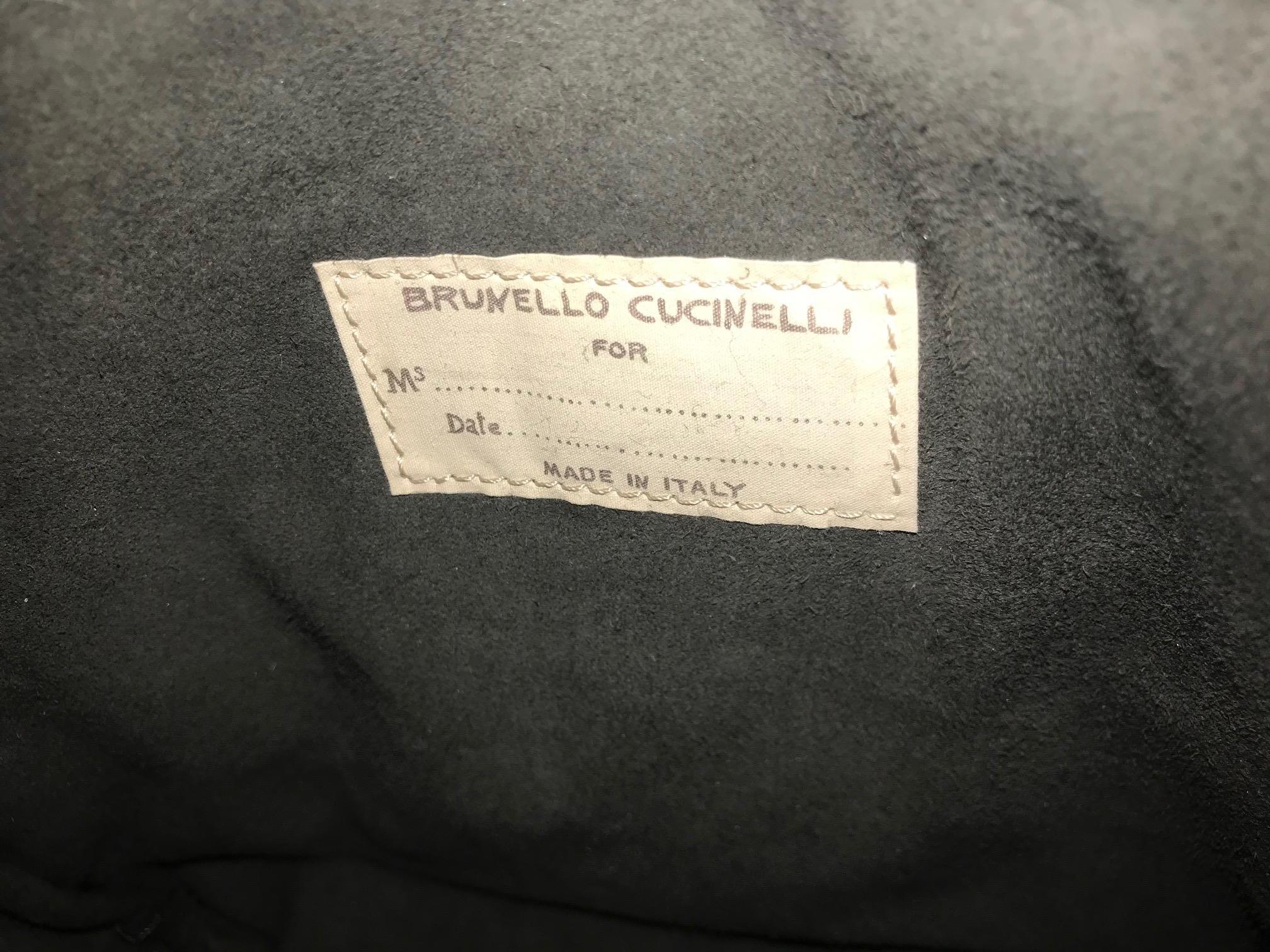 Brunello Cucinelli Shearling Crossbody Bag For Sale 4