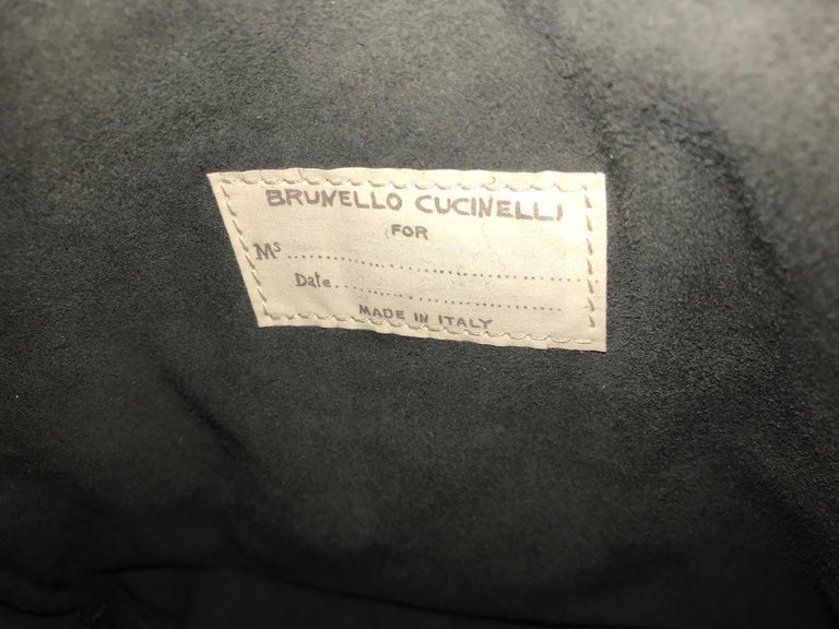Brunello Cucinelli Shearling Crossbody Bag For Sale at 1stDibs