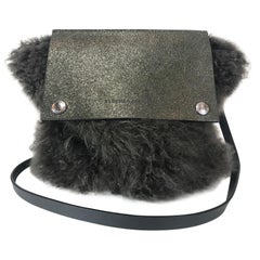 Brunello Cucinelli Shearling Crossbody Bag