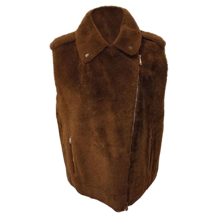 Brunello Cucinelli Sheepskin gilet size 42 For Sale