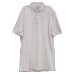 Polo de manga corta de Brunello Cucinelli, de algodón blanco
