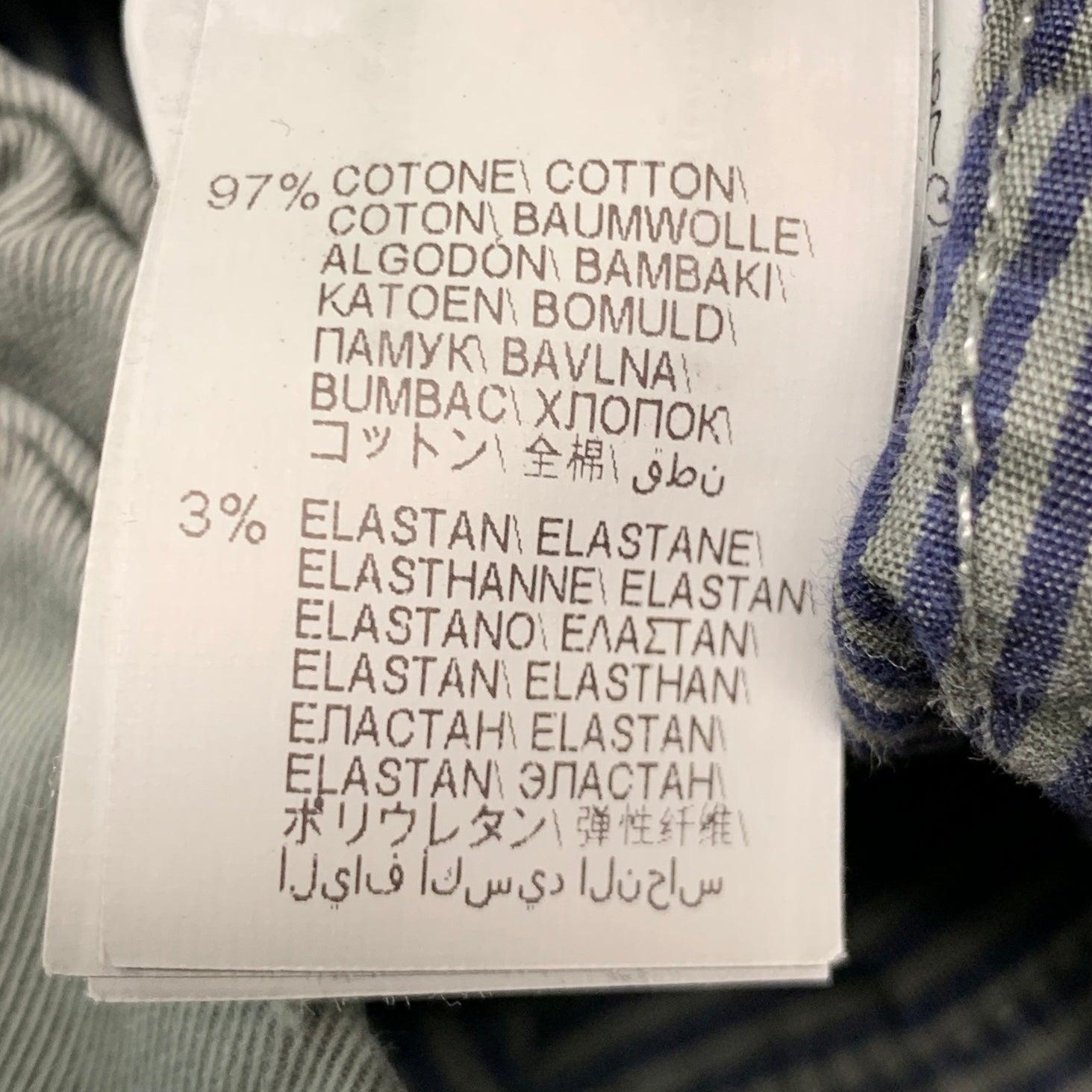 BRUNELLO CUCINELLI Size 30 Khaki Cotton Elastane Cargo Casual Pants For Sale 6