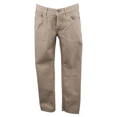 BRUNELLO CUCINELLI Size 30 x 28 Slim Low Rise Oatmeal Solid Denim Jeans