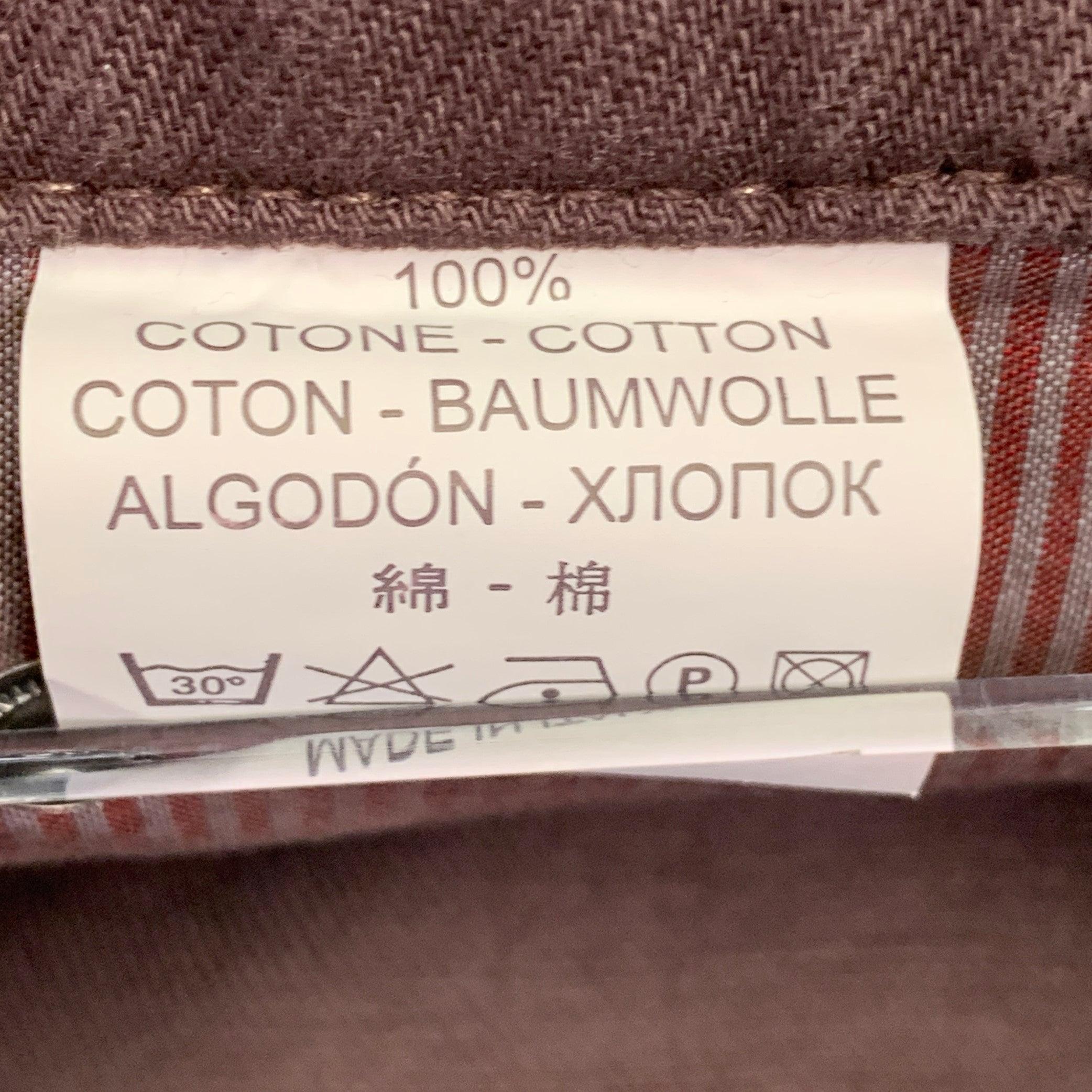 BRUNELLO CUCINELLI Size 32 Brown Twill Cotton Straight Five Pockets Jeans For Sale 6