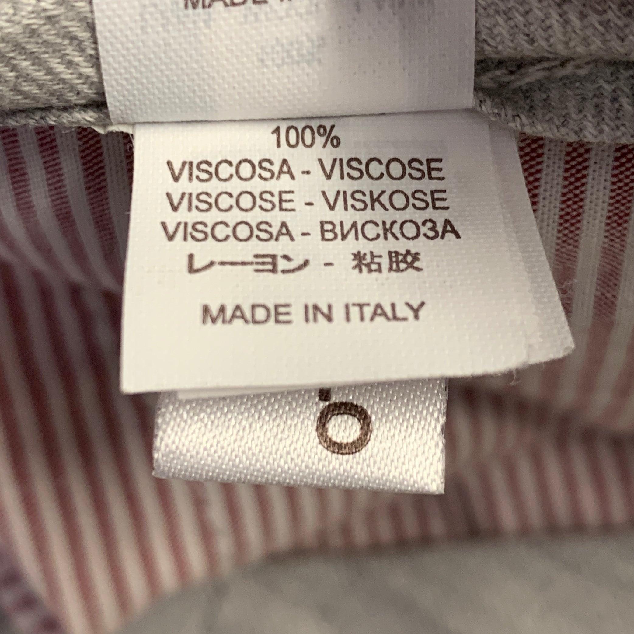 BRUNELLO CUCINELLI Größe 32 Grau Heidekraut Wolle Flache Vorderseite Knopf Fliege Kleid Hose im Angebot 3