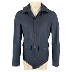 Brunello Cucinelli Taglia 36 Giacca con cappuccio in cotone navy