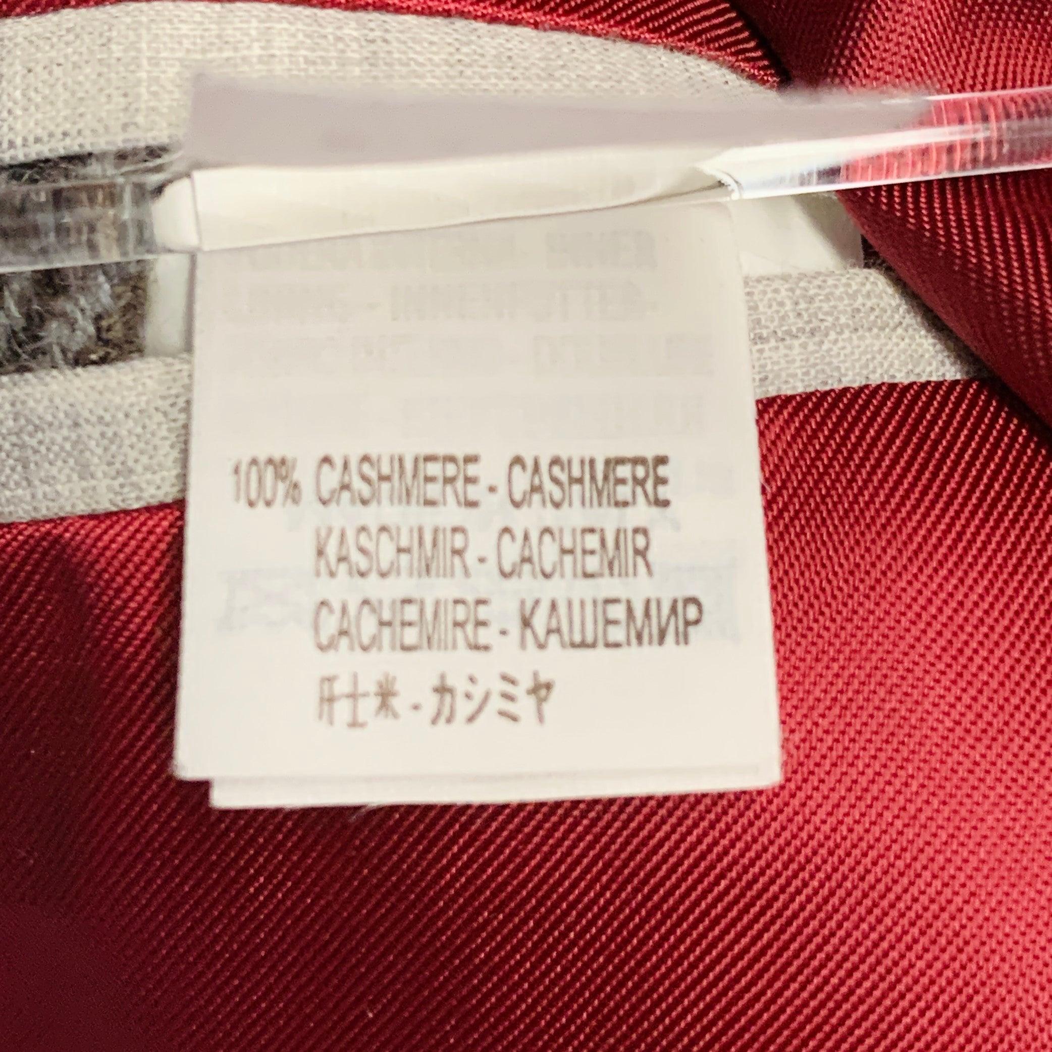 BRUNELLO CUCINELLI Size 38 Grey Light Grey Cashmere Double Breasted Sport Coat For Sale 6