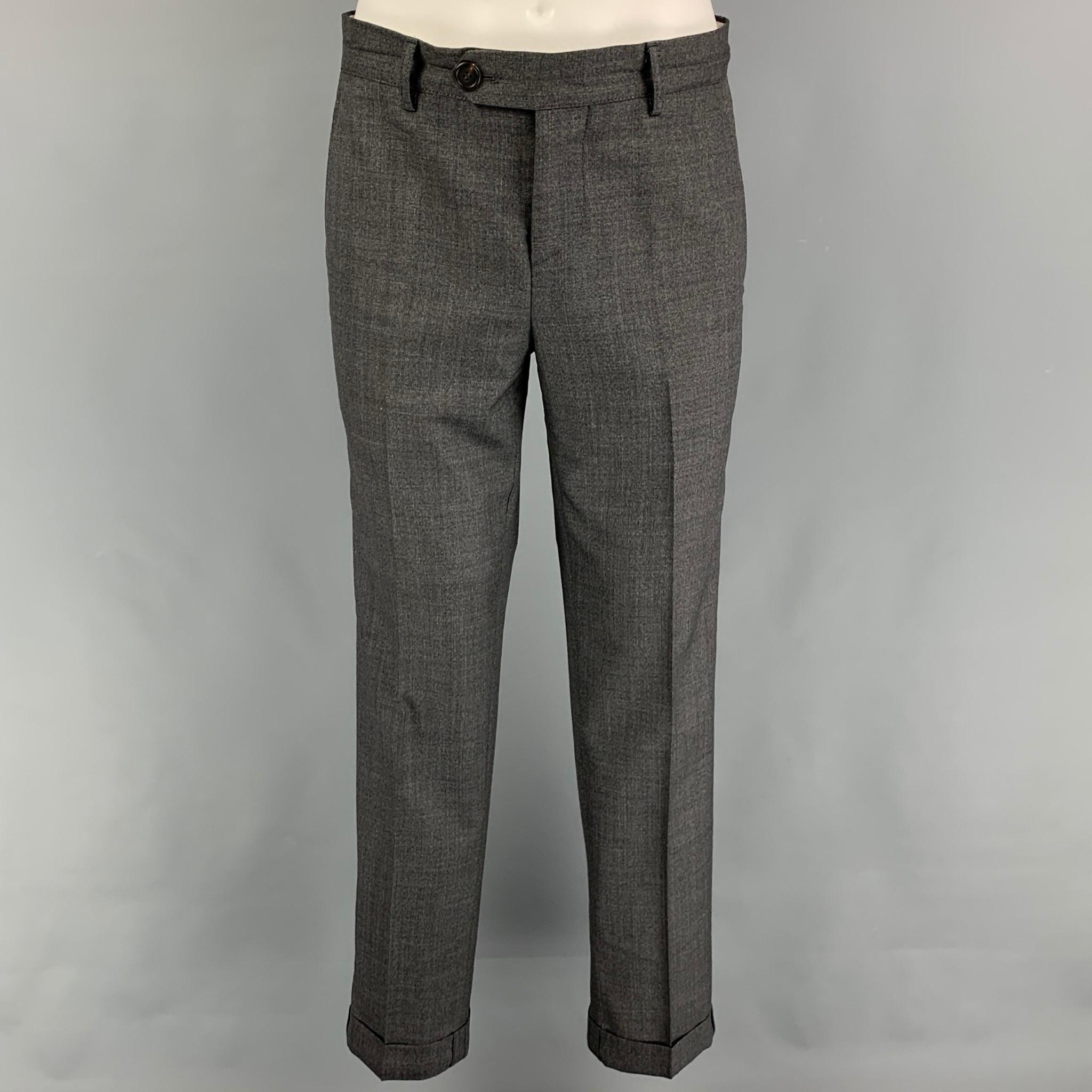 Men's BRUNELLO CUCINELLI Size 38 Grey Wool Vest Suit