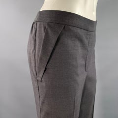 BRUNELLO CUCINELLI Größe 8 Grau Wolle Heidekraut Elastische Hose