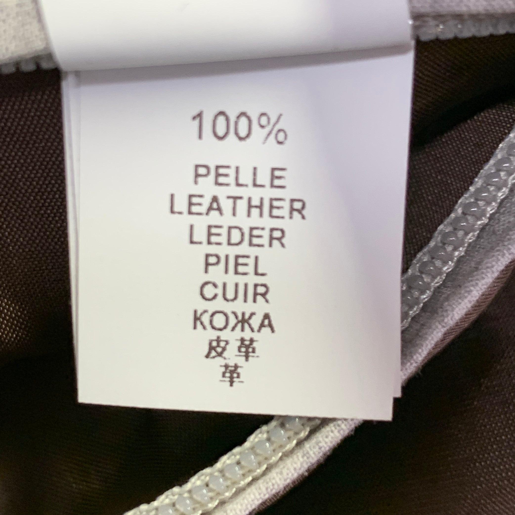 BRUNELLO CUCINELLI Taille L Veste bombardier en daim perforé Brown en vente 4