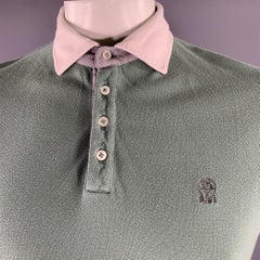 Polo in cotone a blocchi di colore Greene & Greene A.