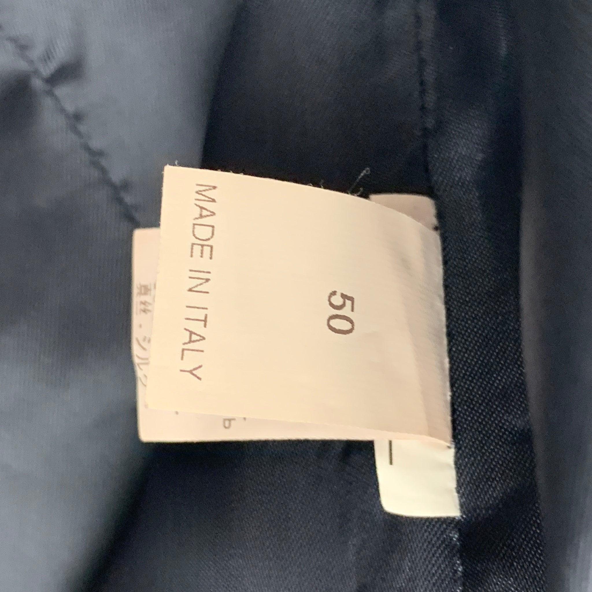 BRUNELLO CUCINELLI Size M Brown Plaid Linen Blend Buttoned Vest For Sale 1