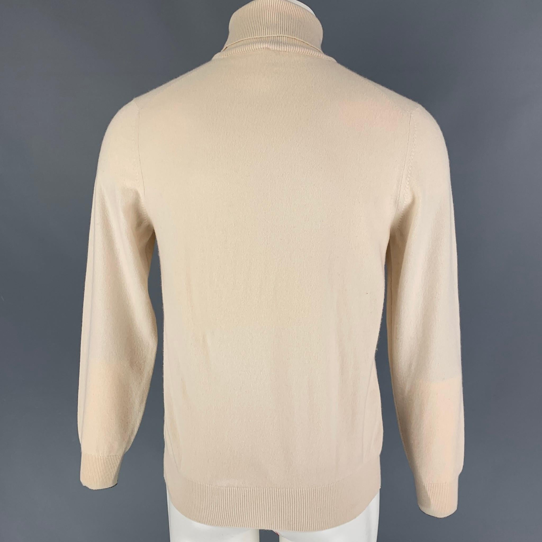 cashmere turtleneck beige