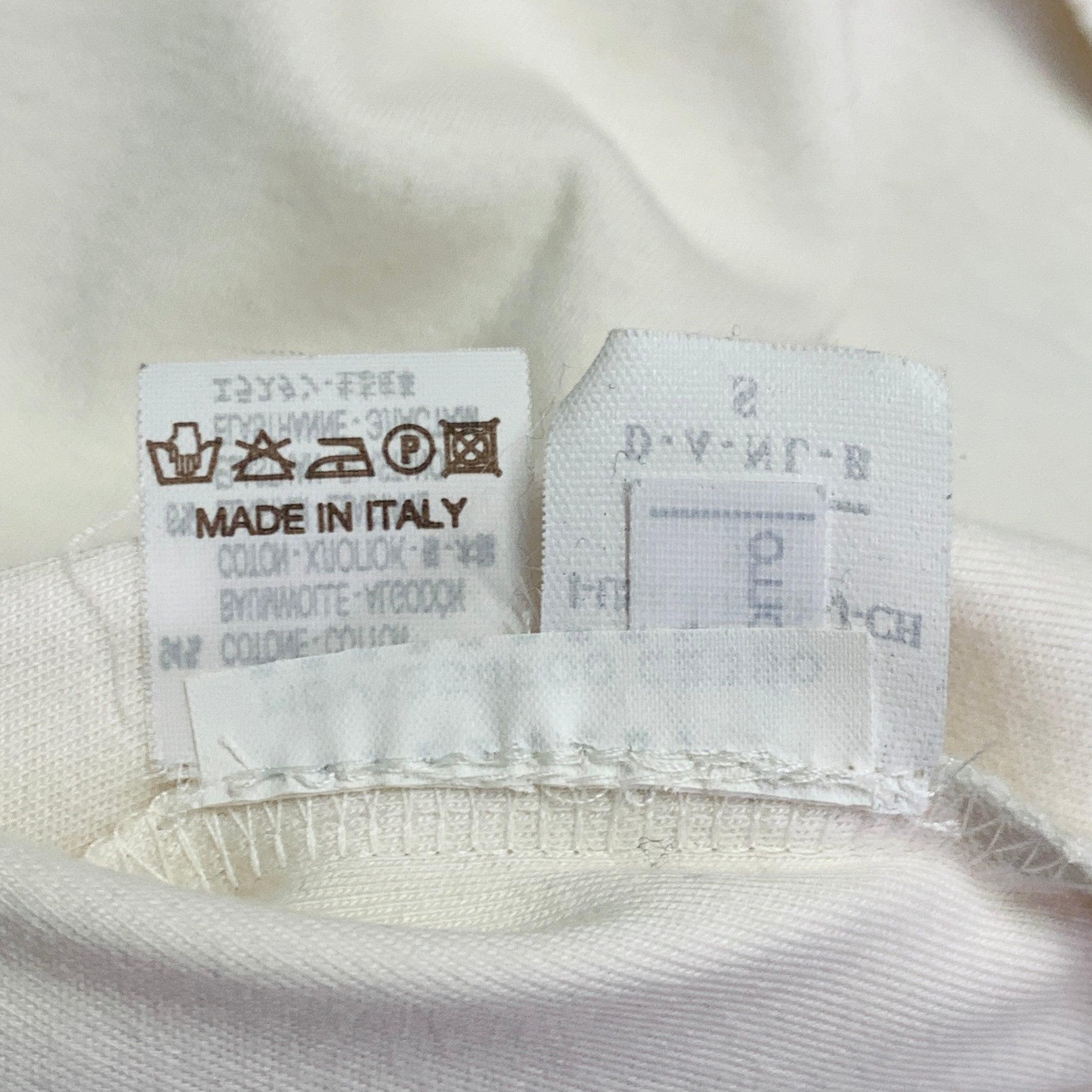 BRUNELLO CUCINELLI Größe M Creme Baumwollmischung Kurzarm Schößchen Casual Top im Angebot 6