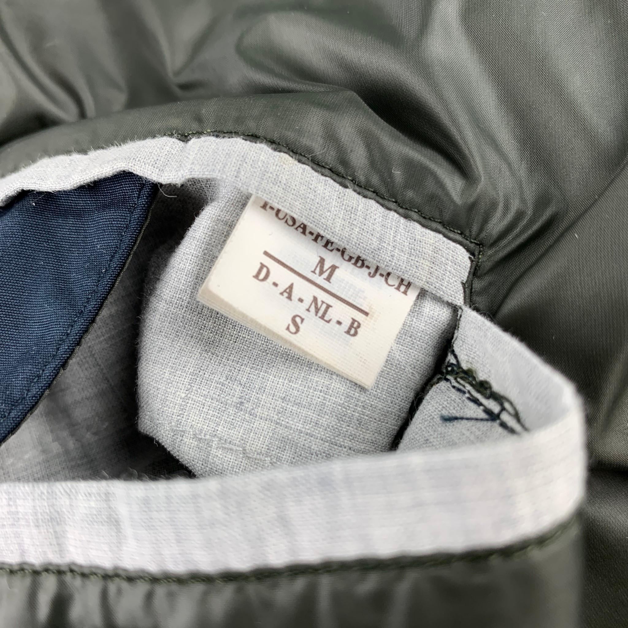 Men's BRUNELLO CUCINELLI Size M Navy Nylon Zip & Buttons Jacket