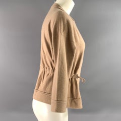 Brunello Cucinelli Taglia M Giacca Moto Racer tinta unita in cashmere